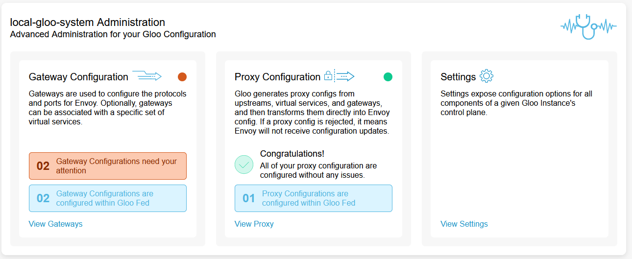 Gloo Edge Instances Admin Settings