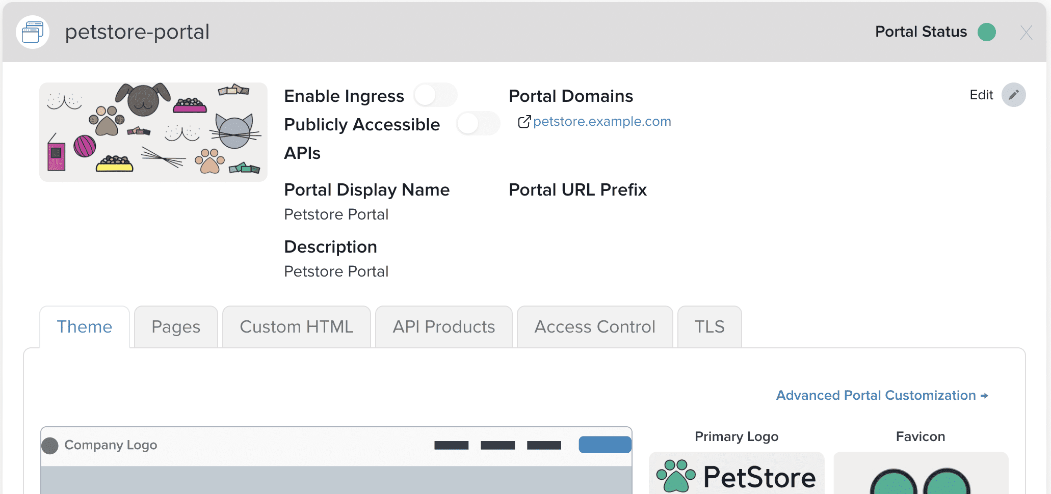 Admin Dashboard Create Portal Details