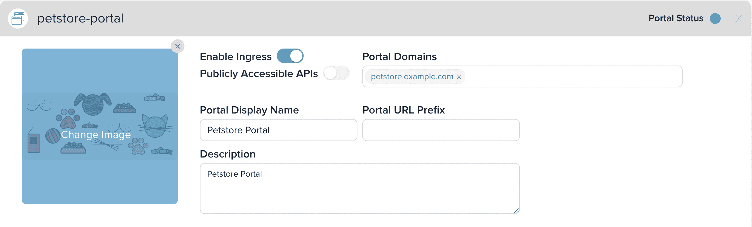 Admin Dashboard Create Portal Ingress