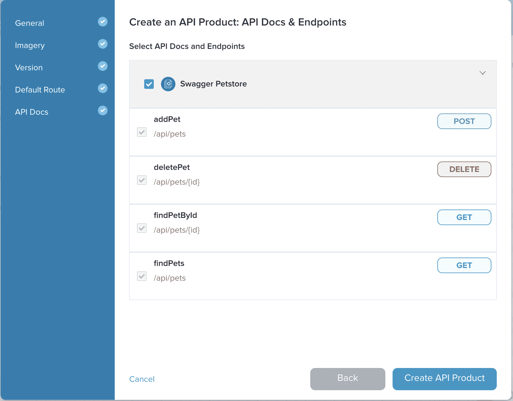 Admin Dashboard Create API Docs